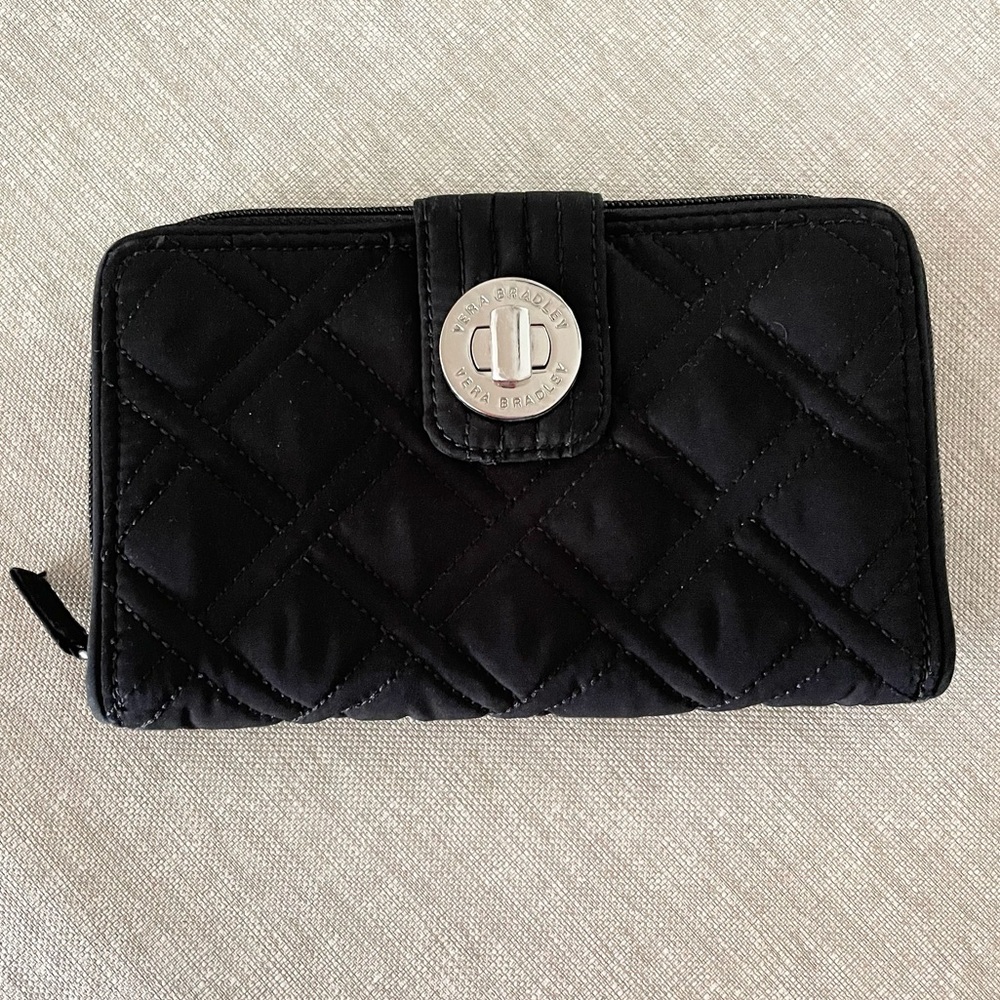 Vera Bradley Quilted Turnlock Wallet